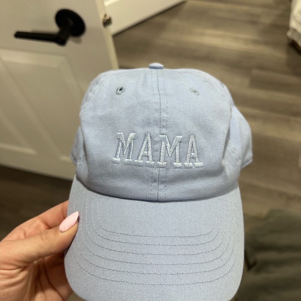 Light Blue 'MAMA' hat